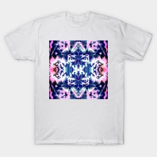 Solar Print Pattern 3 with Blue Rotated T-Shirt